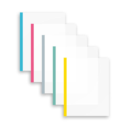 Folder De Propileno Con Costilla Fortec Carta Con 5 Piezas