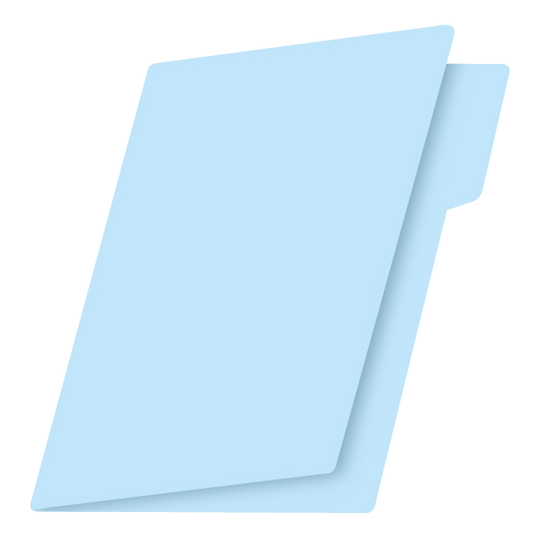 Folder Manila Fortec Carta Color Azul Ce