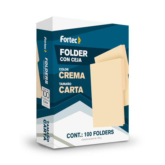 Folder Manila Económico Fortec, Carta, C