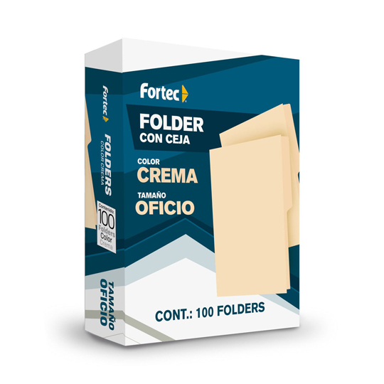 Folder Manila Económico Fortec, Oficio,