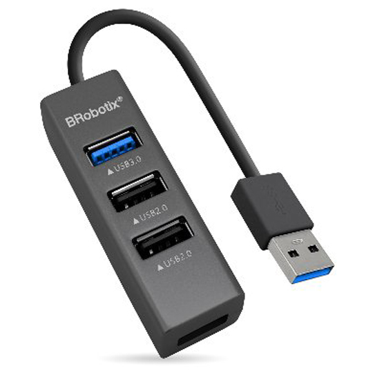 Hub Brobotix Usb V3.0 4 Puertos Negro