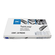 Arillo Metal Twin Loop Negro Con 20 7/16