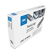 Arillo Metal Twin Loop Negro  9/16" Gbc