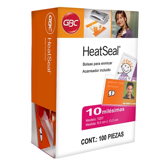 Mica Térmica 1207 Gbc Tamaño 9X13.5Cm, 100 Piezas, 10 Milésimas