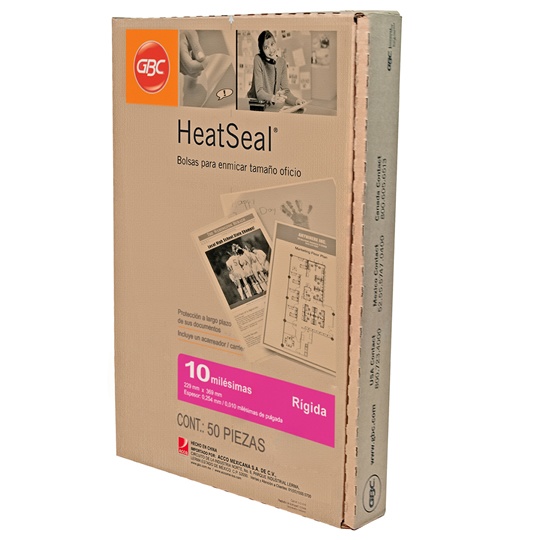 Mica Térmica Gbc Tamaño Oficio, 50 Piezas, 10 Milésimas