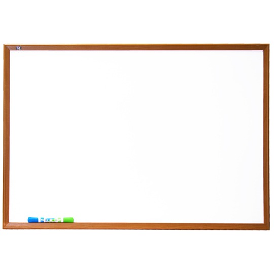 Pizarrón Borrado Seco Gbc  Blanco 60 X 90 Cm