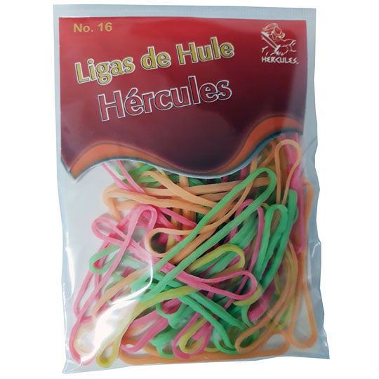 Ligas Hercules De Hule No. 16 Colores Su