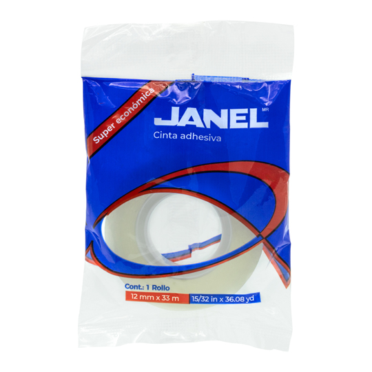 Cinta Adhesiva Económica Línea 255 Transparente 12X33