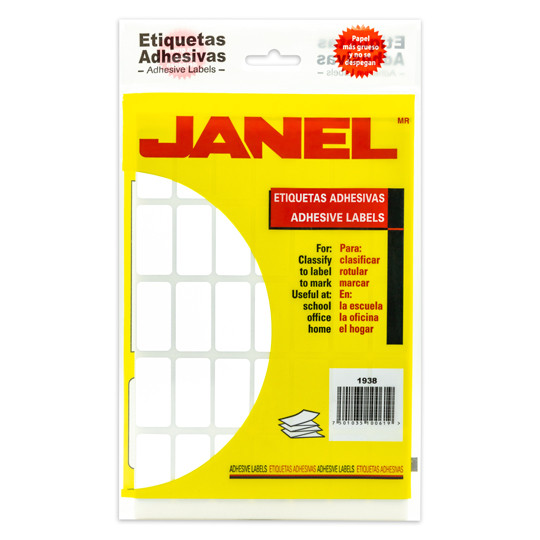 Etiqueta Blanca Janel Clasica No. 23 Con 630 Etiquetas De 19X38Mm