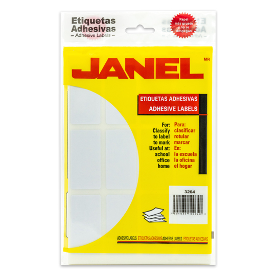 Etiqueta Blanca Janel Clasica No. 24 Con 240 Etiquetas De 32X64Mm