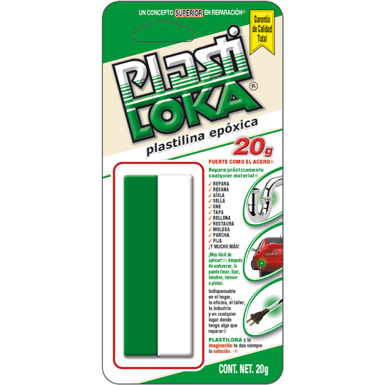 Plastiloka Fuerte 20 Gramos Plastilina EpÃ³xica