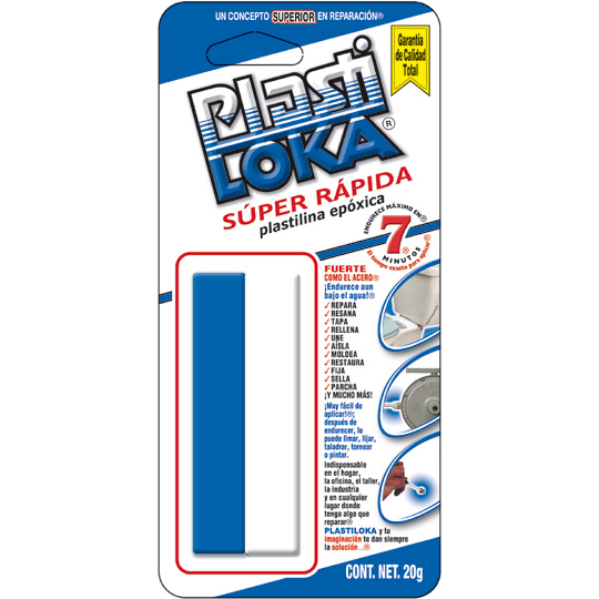 Plastiloka SÃºper RÃ¡pida 20 Gramos Plastilina EpÃ³xica