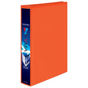 Carpeta KYMA panoramica de vinil 1 pulgada arrillo en O naranja, tamaño carta