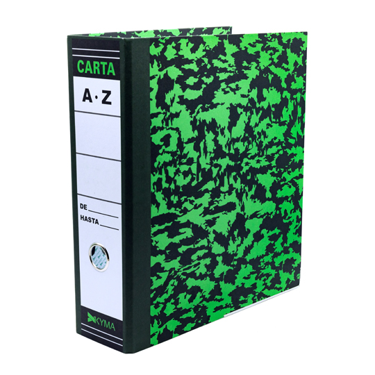 Registrador Kyma Carta Color Verde Marmo