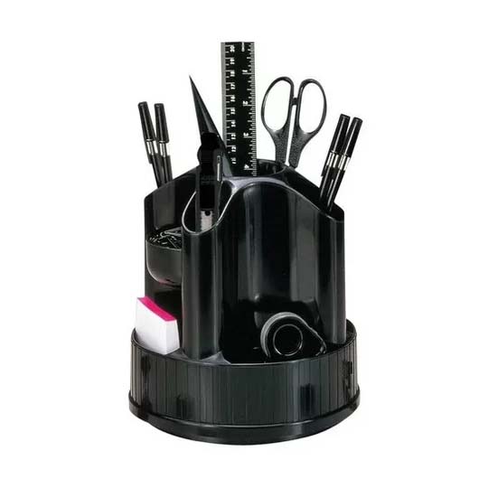 Organizador Giratorio Con Accesorios Mae,Color Negro