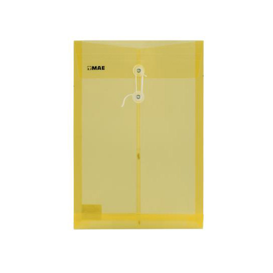 Sobre Vertical De Polipropileno Mae Color Amarillo, Oficio