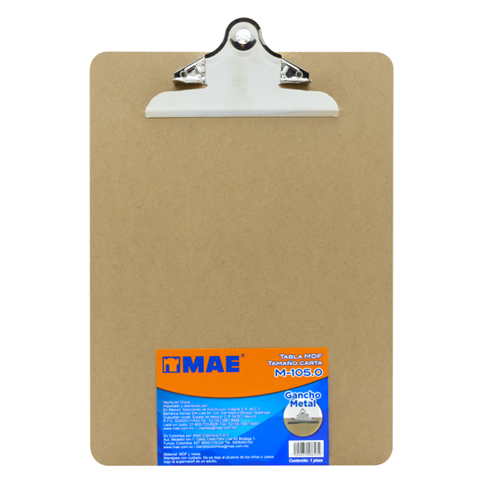 Tabla Mae Compuesta De Fibracel Mdf Tama