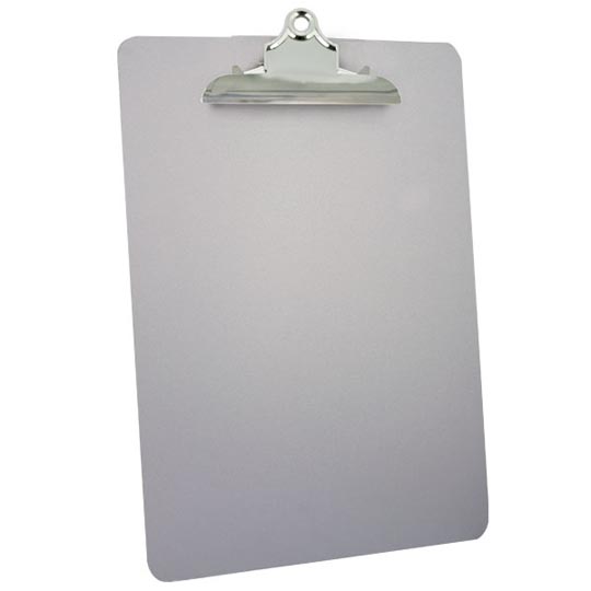 Tabla De Aluminio Mae TamaÃ±o Carta Con Wire Clip