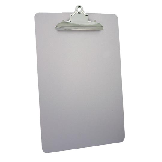 Tabla De Aluminio Oficio Con Gancho Metalico, TamaÃ±o Carta