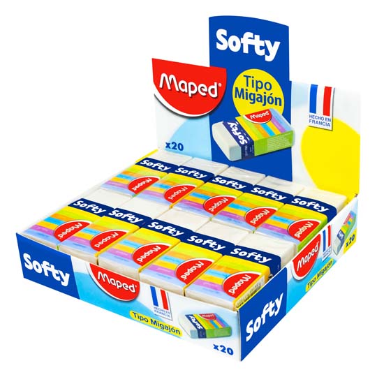 Goma Softy Maped Caja Con 20 Piezas  Tipo Migajón