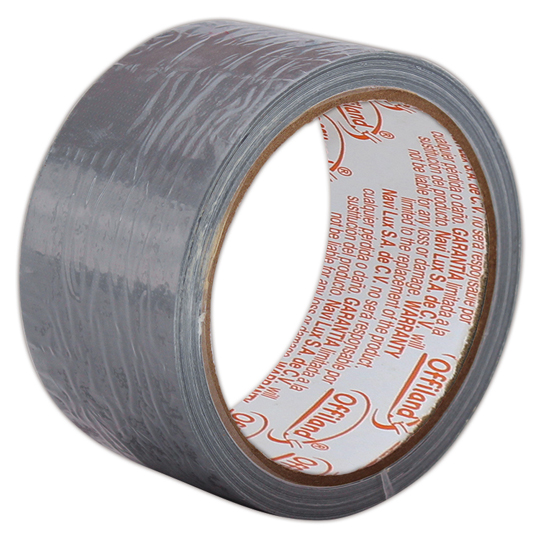 Cinta Ducto Uso 180 Offiland Color Plata 48Mmx10M
