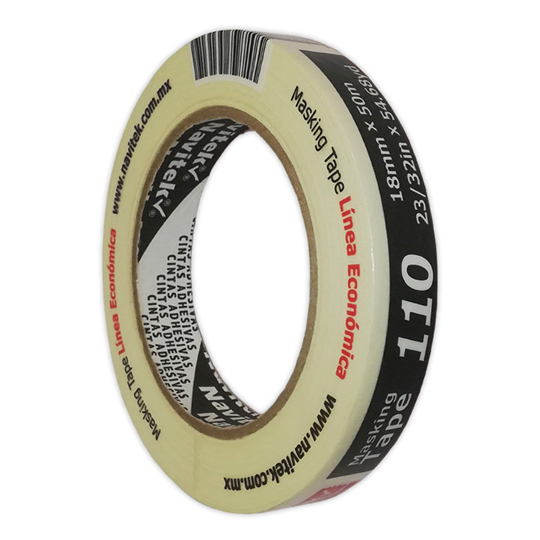 Masking Tape Uso 110 Navitek Color Natural 18 Mm X 50 M