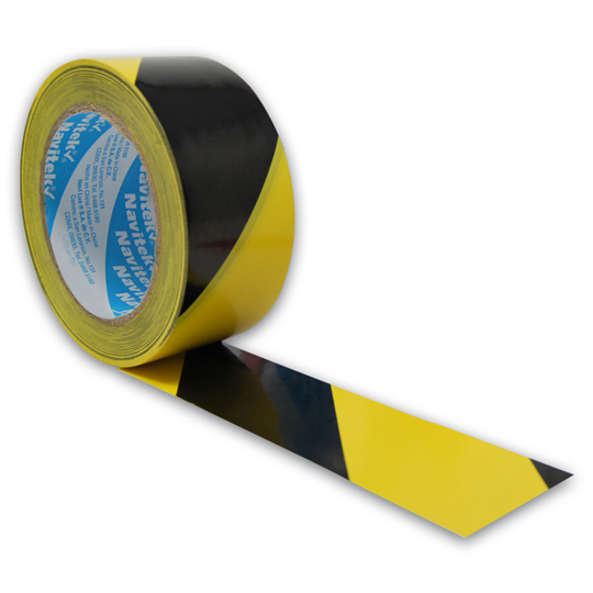 Cinta de marcaje uso 755 Navitek amarillo/negro 48mm x 33m empaque con 6 pzas