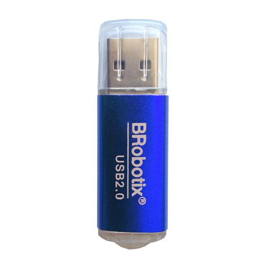 Lector Usb Brobotix Micro Sd Azul Metali