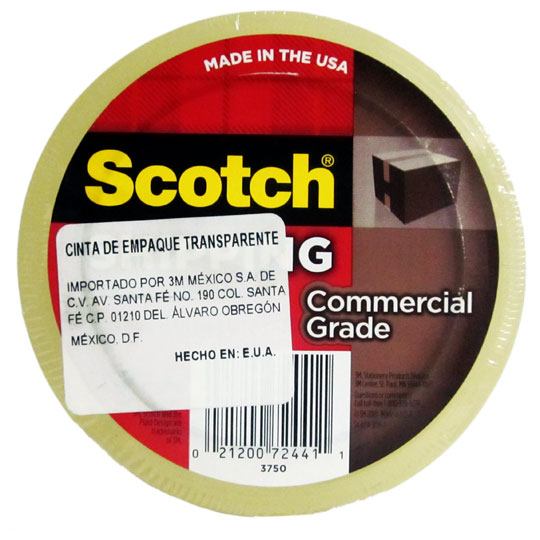Cinta Empaque Mod. 3750 Premium Transparente  Scotch 3M 48mmx50m