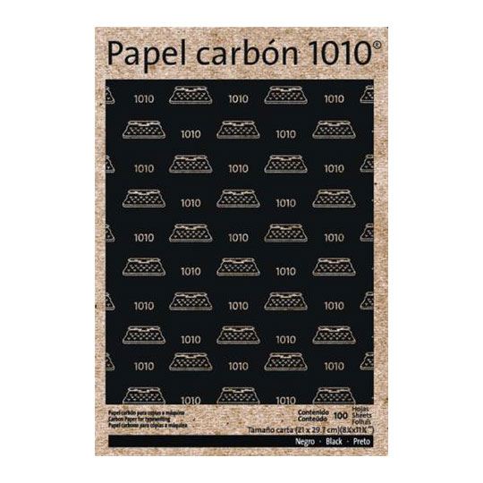 Papel Carbón Negro 1010 Pelikan Tamaño Carta, Con 100 Hojas