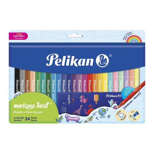 Markana Twist Pelikan Bolsa Con 24 Piezas