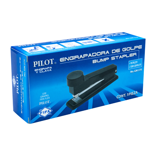 Engrapadora Económica De Golpe Pilot Mod Gm 270 Tira Completa