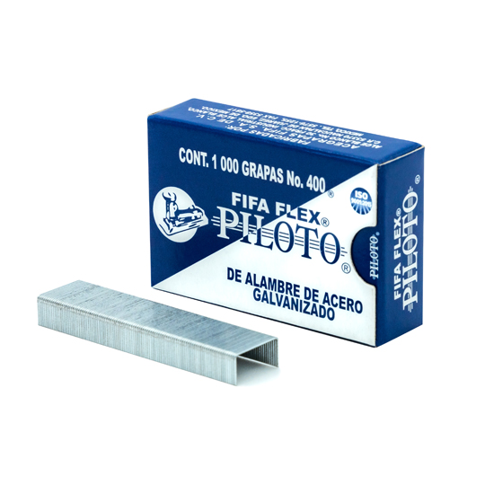 Grapas EstÃ¡ndar 26/6 Pilot Fifa Flex No. 400 Caja Con 1,000 Grapas