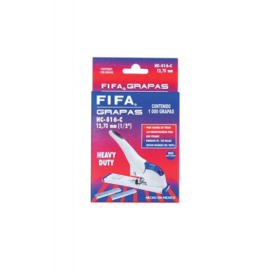 Grapas De Uso Pesado 1/2 Fifa Heavy Duty Hc-816-C Caja Con 1,000 Grapas