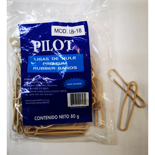 Ligas Pilot No. 18 Nacional Bolsa De 80Grs