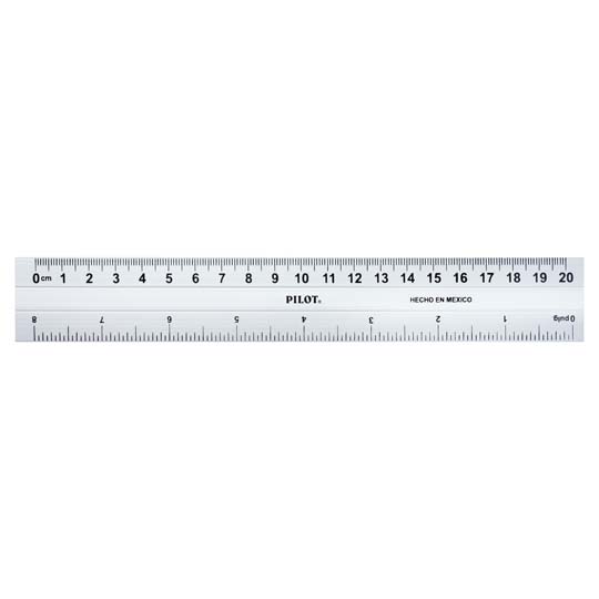 Regla MetÃ¡lica De Aluminio Pilot De 20 Cm