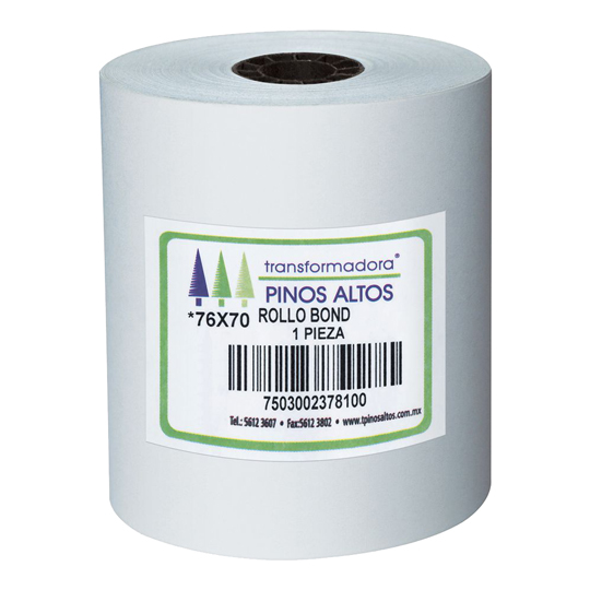 Rollo De Papel Bond Pinos Altos 76 X 70