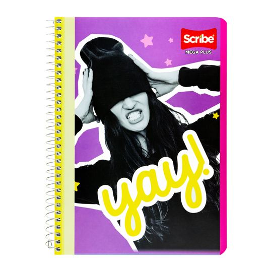 Cuaderno Scribe Forma Francesa Mega Plus Cuadro Grande (7 Mm), Con 100 Hojas