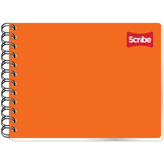 Cuaderno Scribe forma italiana clásico  cuadro chico (5mm), con 100 hojas, espiral doble