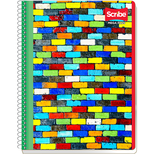 Cuaderno Scribe Profesional Mega Plus Cuadro Grande (7 Mm), Con 100 Hojas