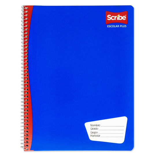 Cuaderno Scribe Profesional Escolar Plus Raya, 100 Hojas