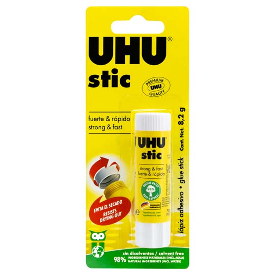 Lápiz Adhesivo Uhu Stic De 8.2 Gramos. Blíster 1 Pieza