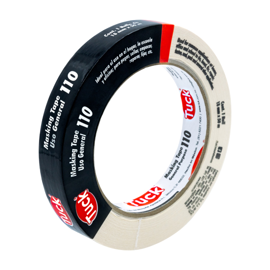 Másking Tape Tipo 110 Tuk 18Mm X 50M, Color Crema