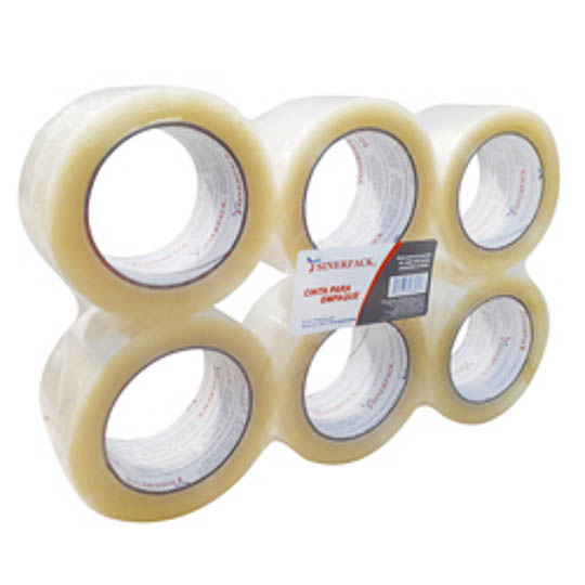 Cinta 174 De Empaque Tuk 48Mm X 150M, Transparente, Con 6 Piezas