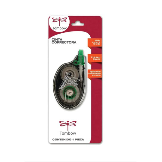 Cinta Correctora Tombow, Largo 10 Metros, Ancho 4Mm
