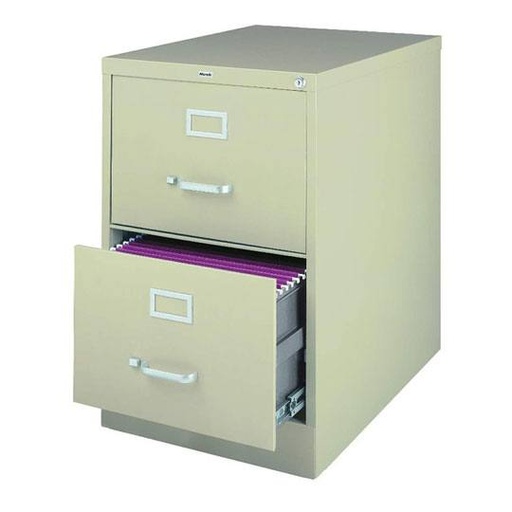 [OFD-AR-14412] Archivero Metálico Office Dimension Tamaño Oficio 2 Gavetas Color Beige 