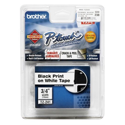 [BRO-CIN-TZ241] Cinta Brother Color Negro Tze241