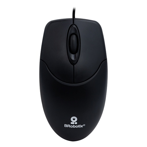 [BR-CO-497202] Mouse Usb Brobotix Alambrico Negro K1