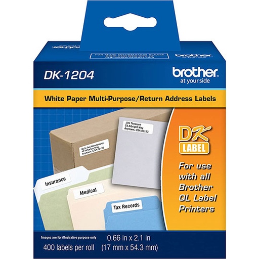 [BRO-ETI-DK1204] Etiquetas Brother Multiusos Dk1204