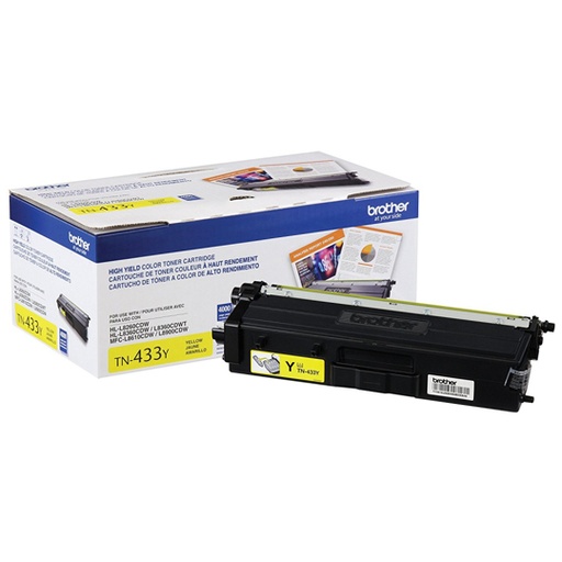 [BRO-TO-TN433Y] Tóner Brother Color Amarillo De Alto Ren